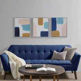 Abstract Framed Canvas 3 Piece Set