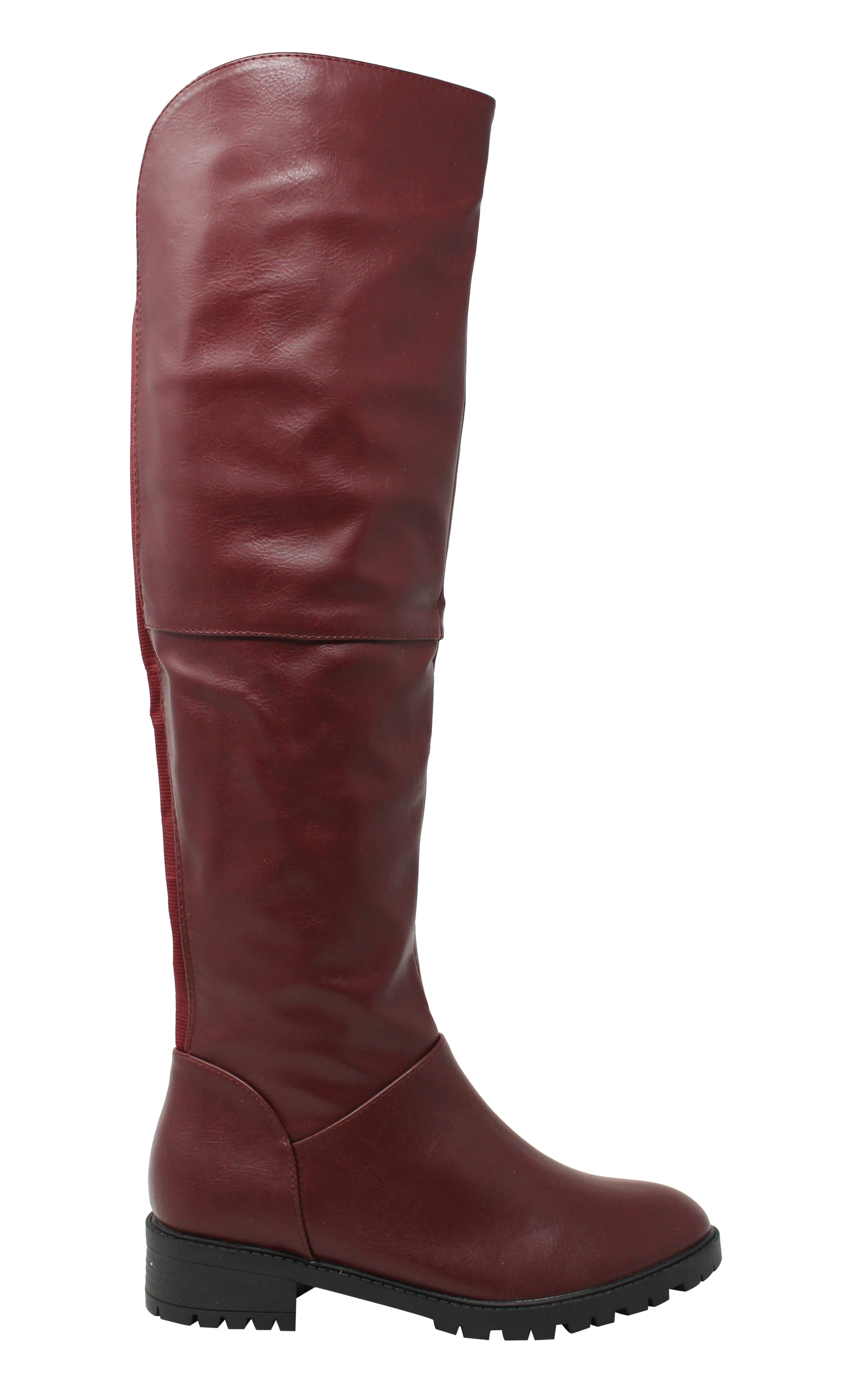 Charming Lady Women's Stretch Calf Knee High Riding Boot