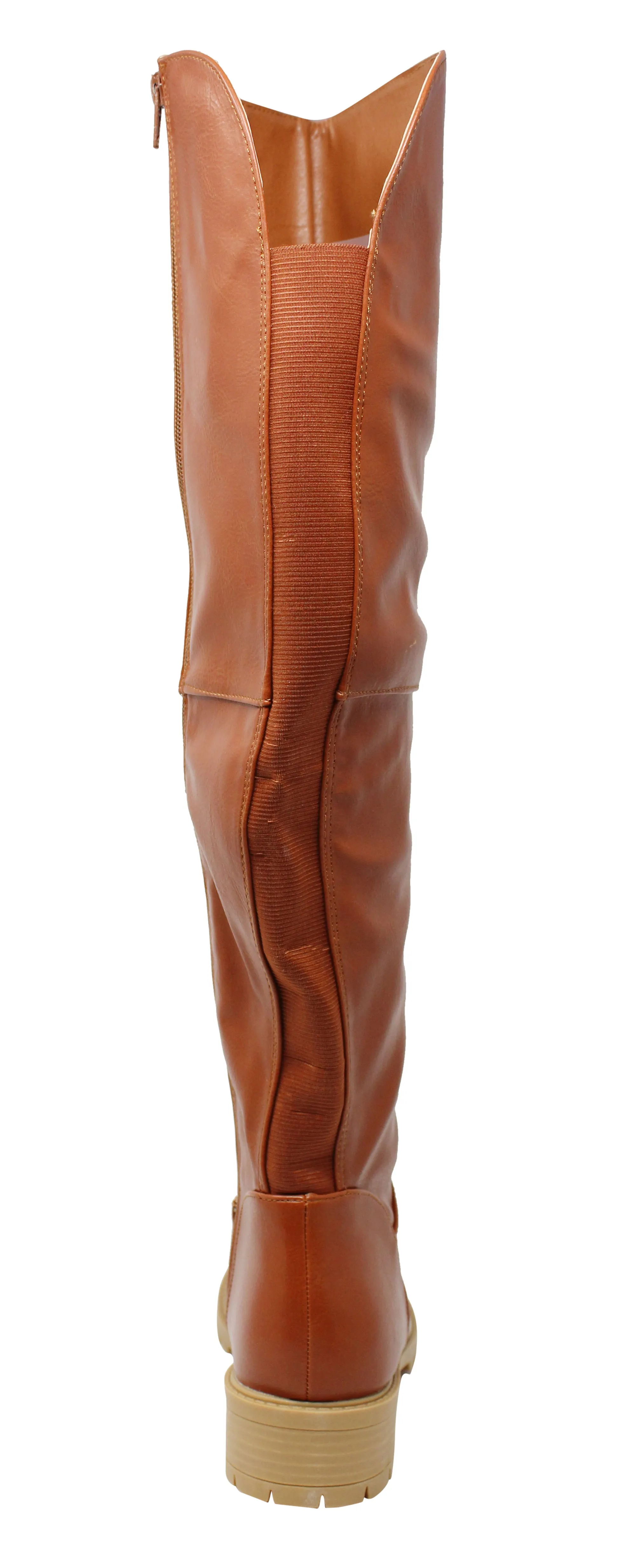 Charming Lady Women's Stretch Calf Knee High Riding Boot