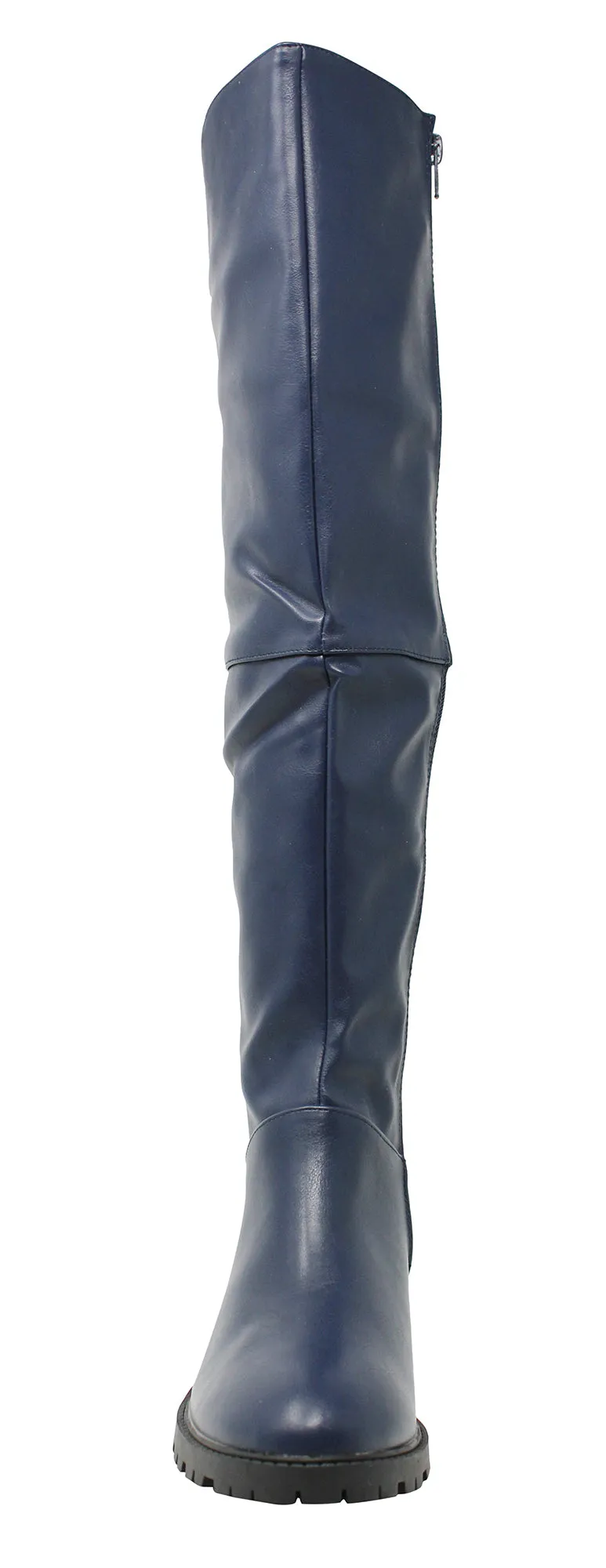 Charming Lady Women's Stretch Calf Knee High Riding Boot