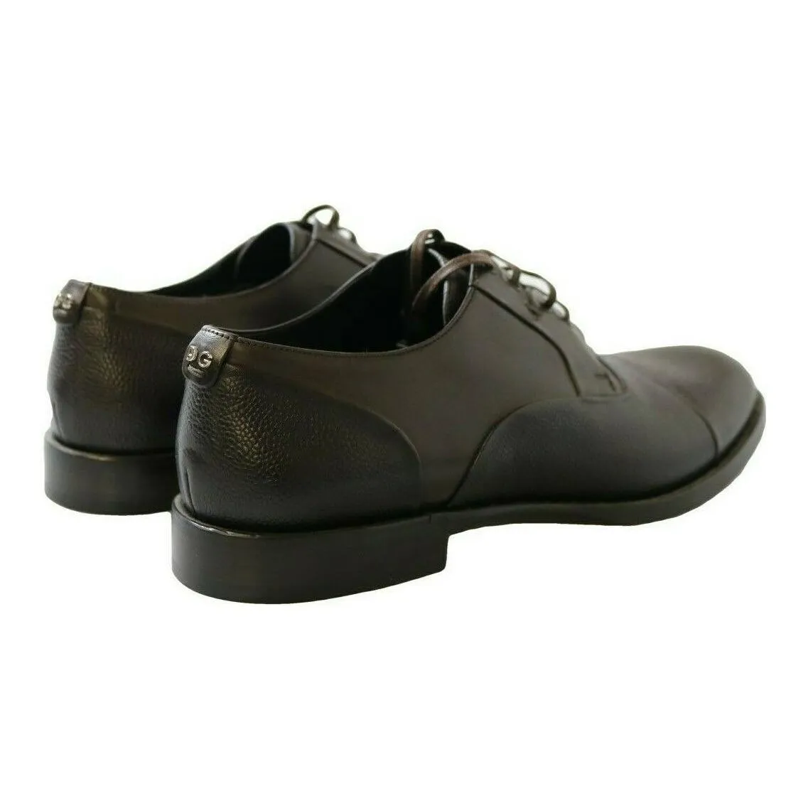 Dolce & Gabbana Elegant Brown Leather Formal Lace-ups