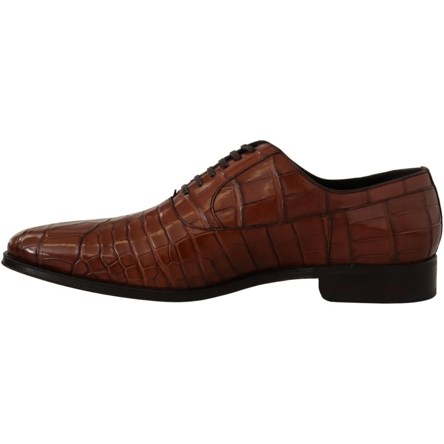 Dolce & Gabbana Elegant Exotic Crocodile Leather Formal Shoes