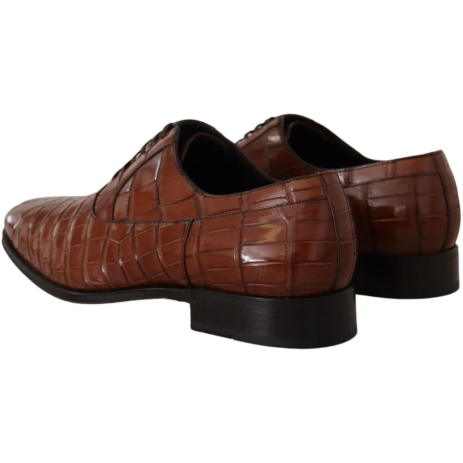 Dolce & Gabbana Elegant Exotic Crocodile Leather Formal Shoes