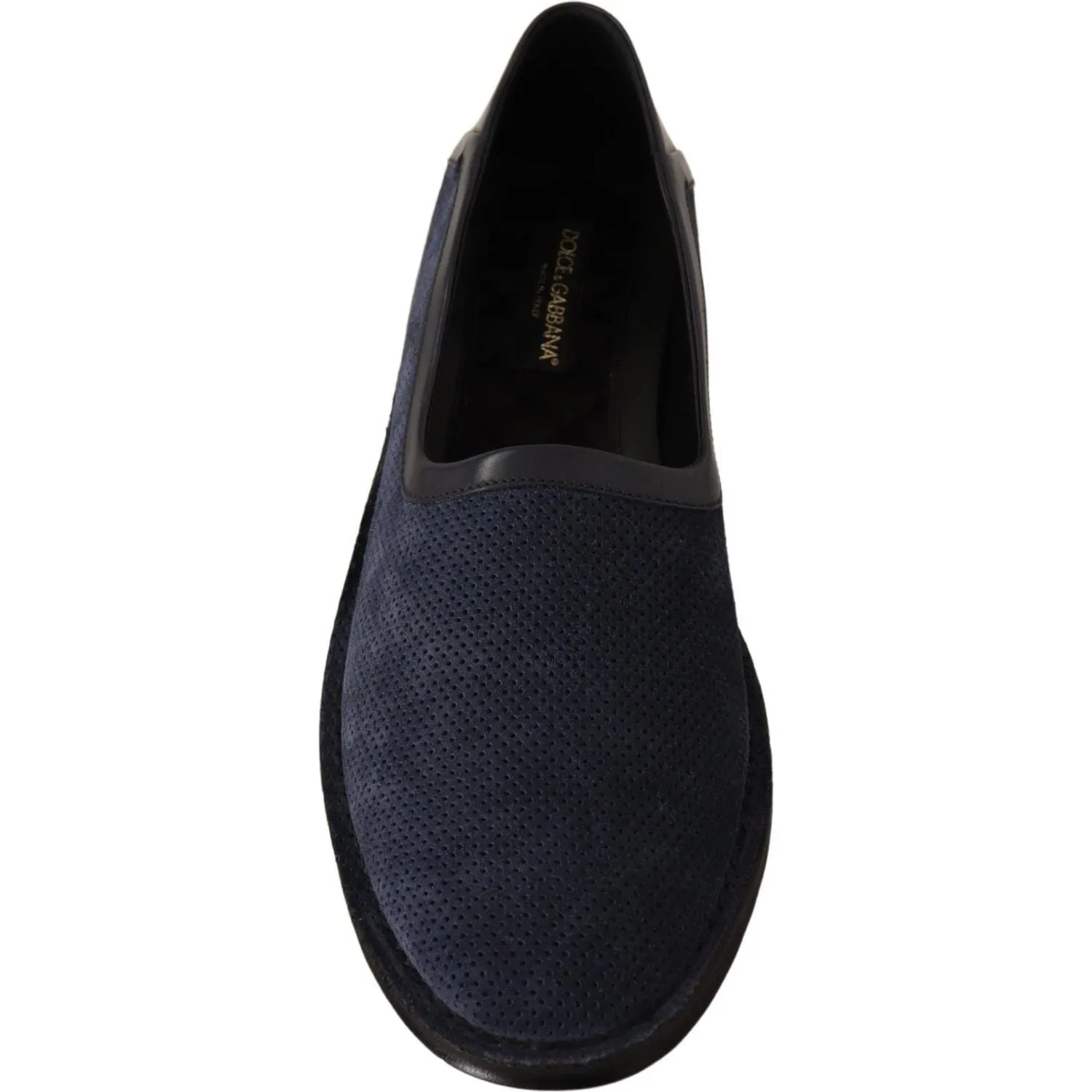 Dolce & Gabbana Elegant Perforated Leather Loafers