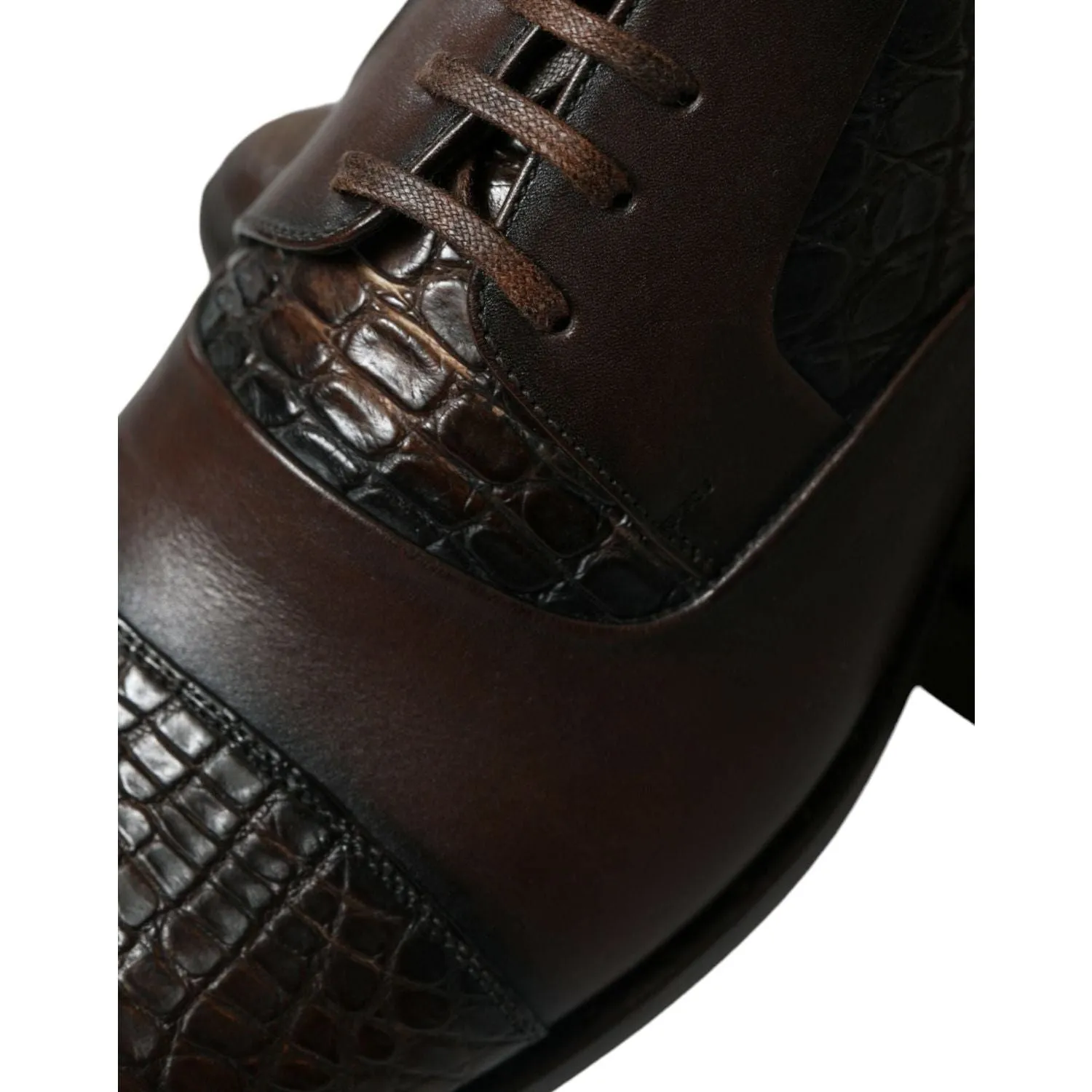 Dolce & Gabbana Elegant Textured Leather Oxford Dress Shoes