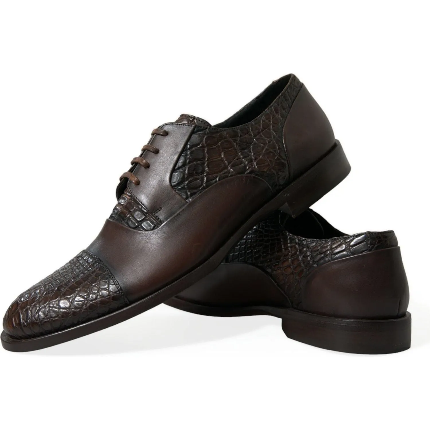 Dolce & Gabbana Elegant Textured Leather Oxford Dress Shoes