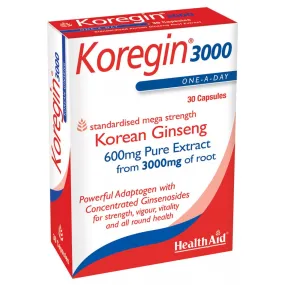 Koregin 3000 (Korean Ginseng) Capsules