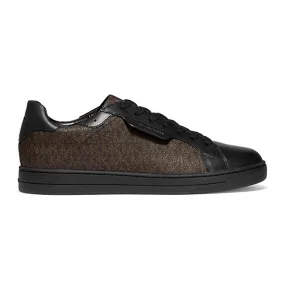 Michael Kors Keating Logo And Leather Sneakers, Brown/Black