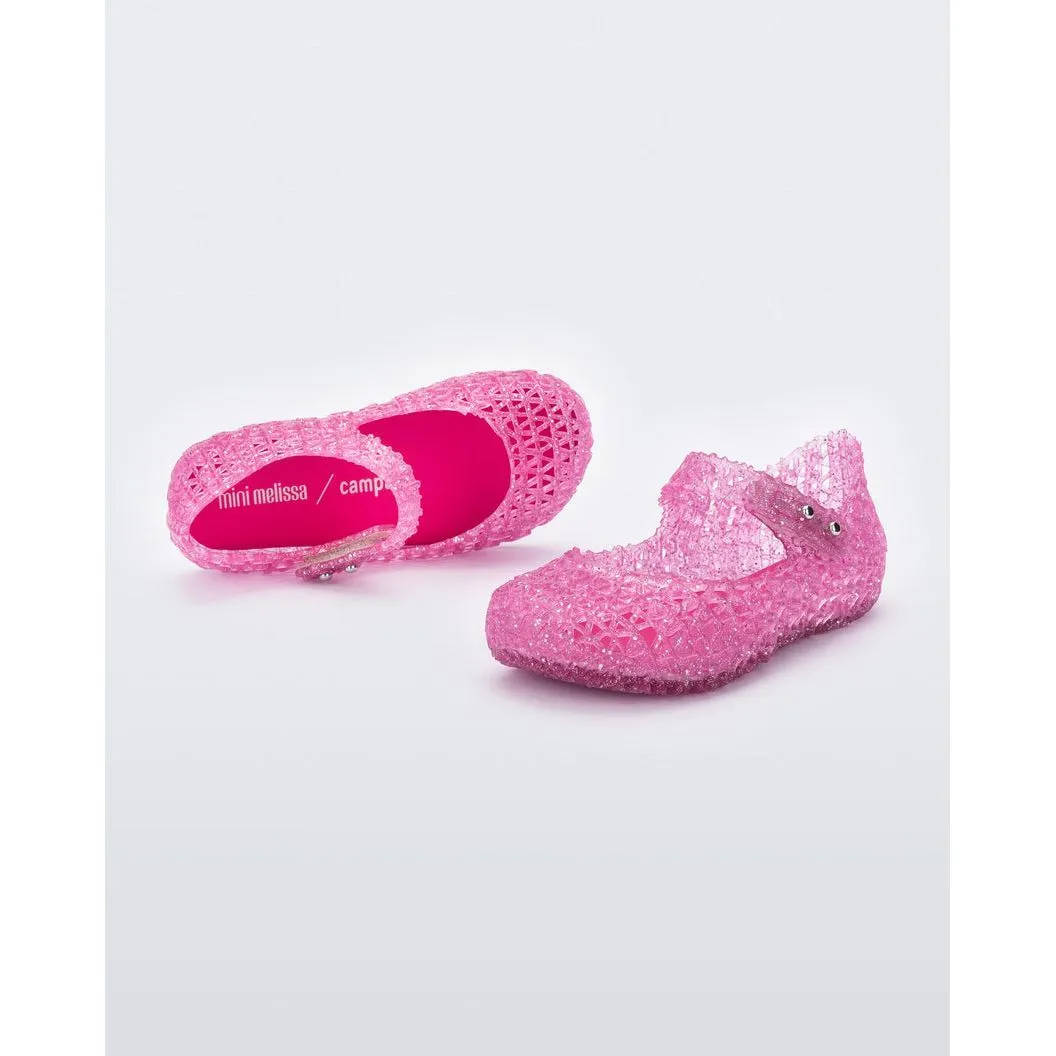 Mini Melissa Mini Campana Papel BB - Pink Glitter