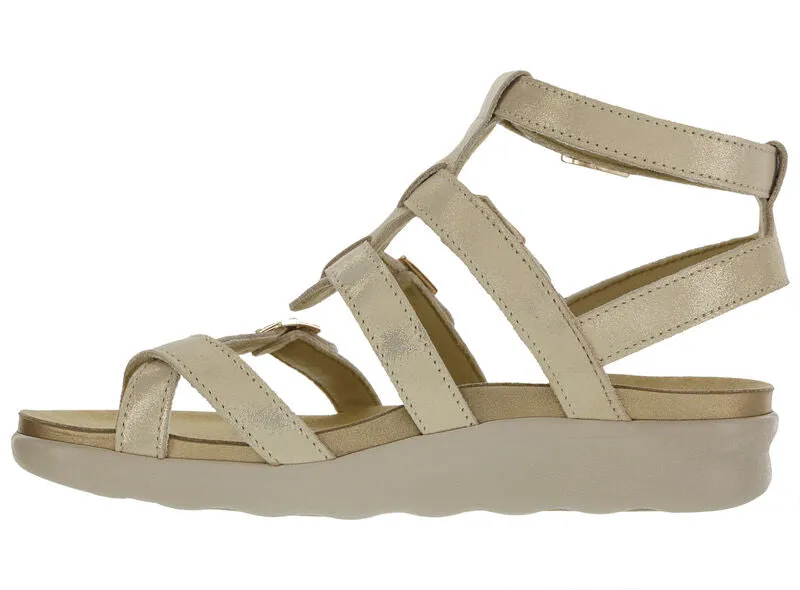 SAS Women's Aria Gladiator Sandal SOFT GOLD