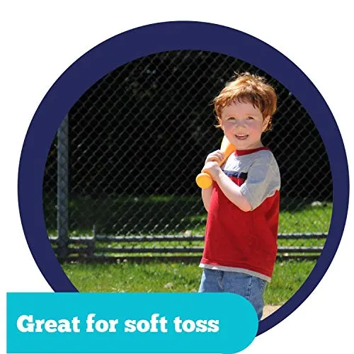 Toddler Baseball Set for Beginners: (1) Plastic, Toddler Baseball Bat & (3) Oversized