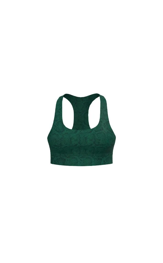 Vitality Revive Racer Bra - Forest Serpent