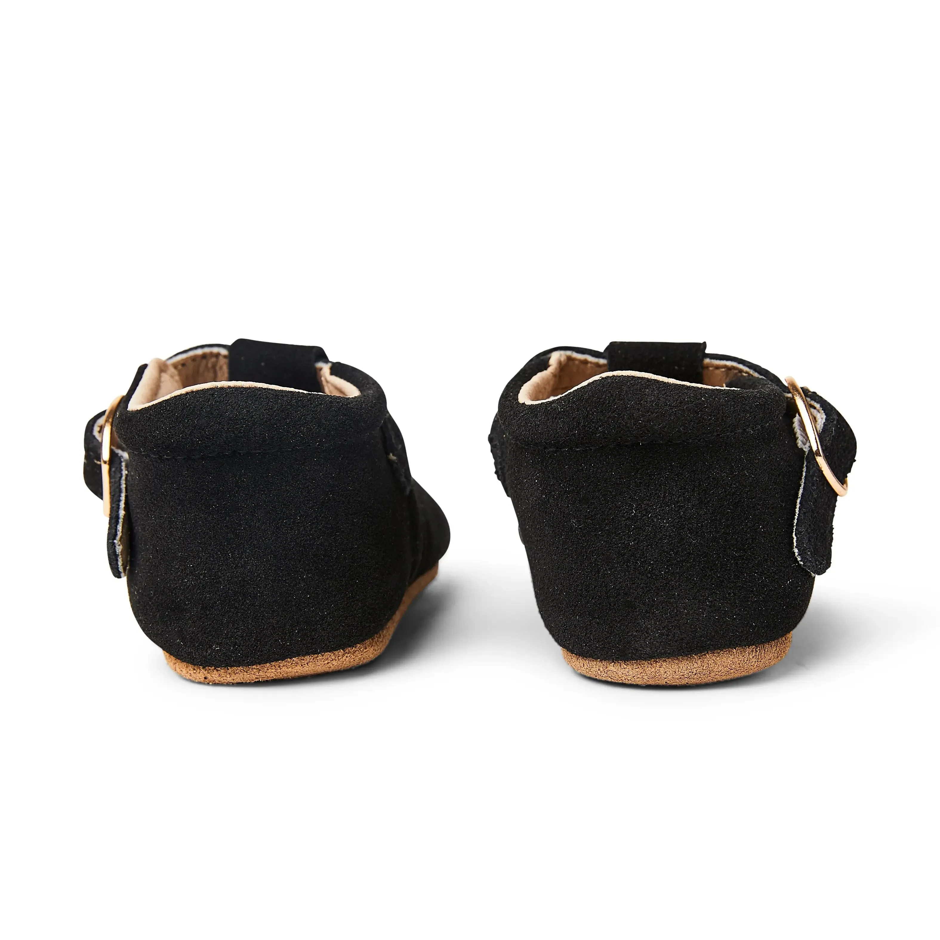 Woodsmoke Suede Leather Baby T Bar Shoe